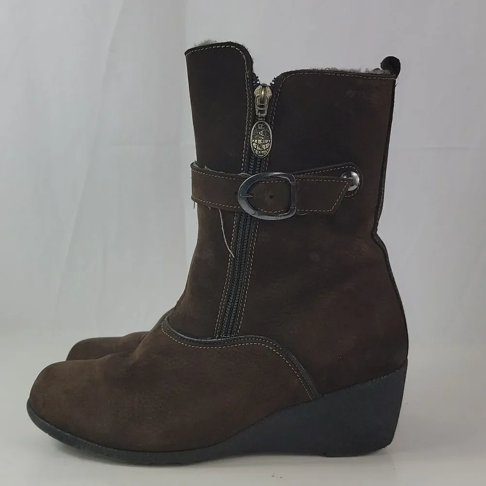 Pajar Suede Leather Wedges‎ Women's Winter Boots